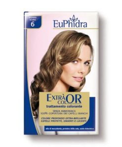 Tinta per capelli colorazione permanente biondo scuro 6 – euphidra extracolor